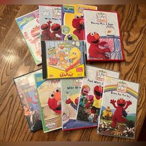 Elmo dvds and computer game